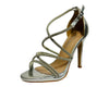 Women's Crossover Diamante Strappy Sandals