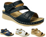 Faux Leather Lightweight Padded Sandals