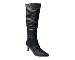 Women's BYJ6108 Faux Leather Knee High Zip Boots