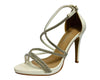 Women's Crossover Diamante Strappy Sandals