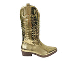 Embroidered Western Cowboy Mid Calf Boots