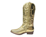 Embroidered Western Cowboy Mid Calf Boots