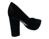 Women's Glitter Block Heel Court Shoes for Office and Formal Occasions