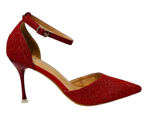 Women's Glitter Court Shoe - Perfect for Formal Occasions