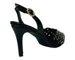 Women's Diamante Court Shoe - Stylish and Elegant