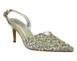 Women's Diamante Court Shoe - Stylish and Elegant