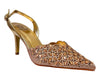 Women's Diamante Court Shoe - Stylish and Elegant