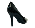 Women's Stylish Faux Patent Leather Stiletto Classy High Heel Court Shoes