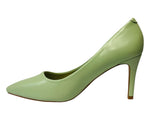 Women's Faux Leather Stiletto Heel Court Shoes Green