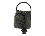 Women All Over Rhinestone Diamante Drawstring Evening Party Wedding Clutch Shoulder Handbag