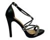 Women's Crossover Diamante Strappy Sandals