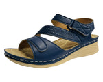 Faux Leather Lightweight Padded Sandals