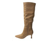 Women's BYJ6108 Faux Leather Knee High Zip Boots