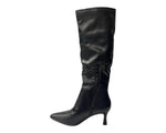 Women's BYJ6108 Faux Leather Knee High Zip Boots