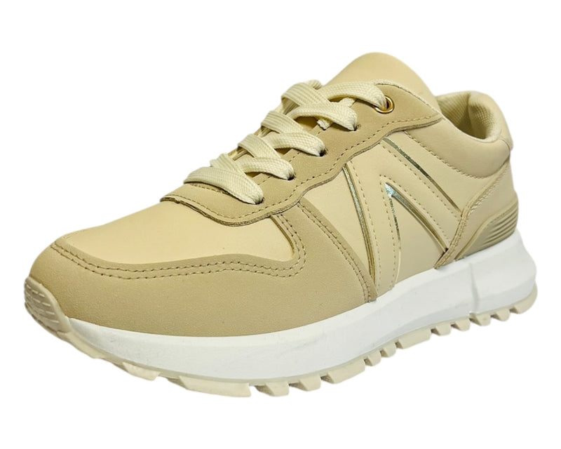 Woman's chunky lace up trainers